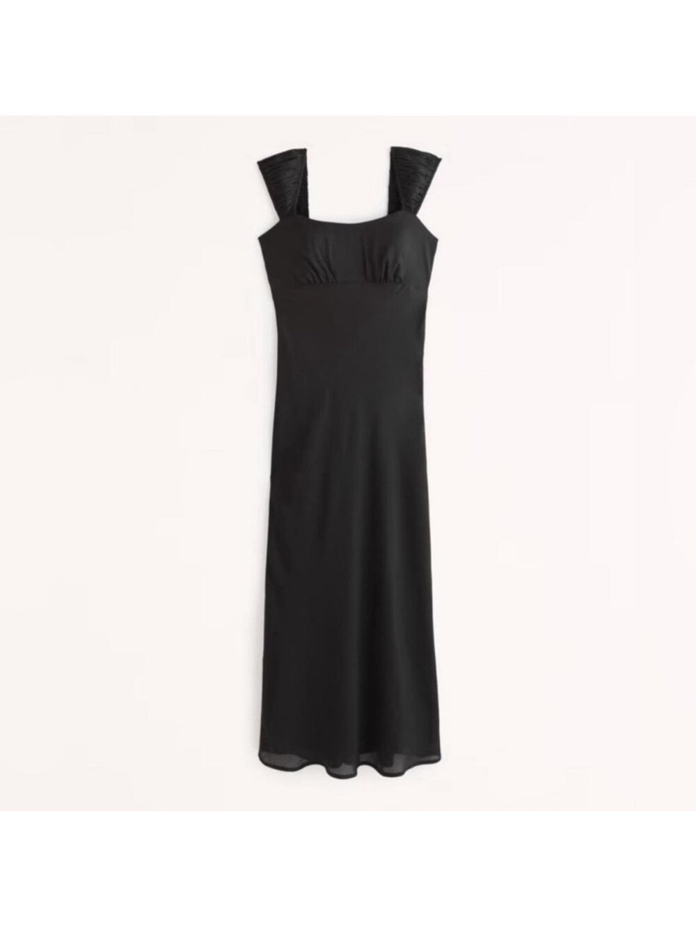 Abercrombie Black Slip Midi Dress - size M
